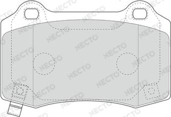 Necto FD7649A - Kit de plaquettes de frein, frein à disque cwaw.fr