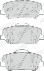 Necto FD7646A - Kit de plaquettes de frein, frein à disque cwaw.fr