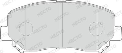 Necto FD7640A - Kit de plaquettes de frein, frein à disque cwaw.fr