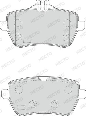 Necto FD7641A - Kit de plaquettes de frein, frein à disque cwaw.fr