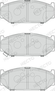 Necto FD7648A - Kit de plaquettes de frein, frein à disque cwaw.fr