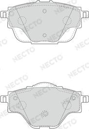 Necto FD7647A - Kit de plaquettes de frein, frein à disque cwaw.fr