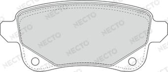 Necto FD7668A - Kit de plaquettes de frein, frein à disque cwaw.fr