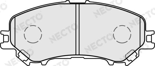 Necto FD7667A - Kit de plaquettes de frein, frein à disque cwaw.fr