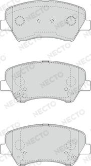 Necto FD7609A - Kit de plaquettes de frein, frein à disque cwaw.fr