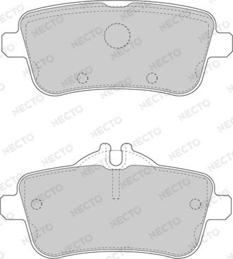 Necto FD7600A - Kit de plaquettes de frein, frein à disque cwaw.fr