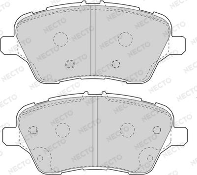 Necto FD7608A - Kit de plaquettes de frein, frein à disque cwaw.fr