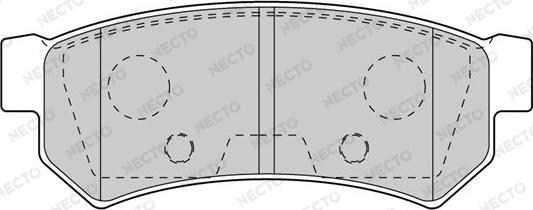 Necto FD7603A - Kit de plaquettes de frein, frein à disque cwaw.fr