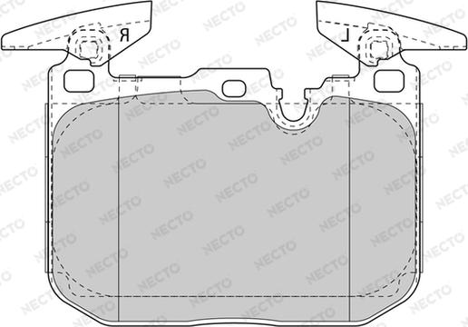 Necto FD7607A - Kit de plaquettes de frein, frein à disque cwaw.fr