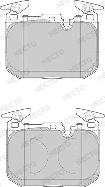 Necto FD7616A - Kit de plaquettes de frein, frein à disque cwaw.fr