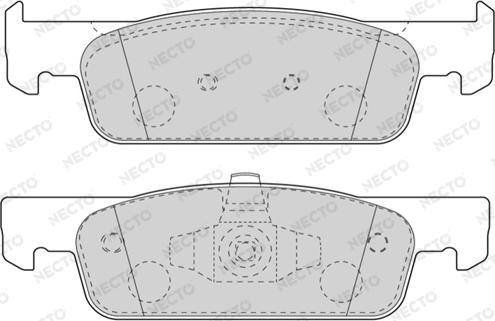 Necto FD7611A - Kit de plaquettes de frein, frein à disque cwaw.fr