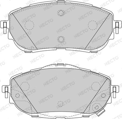 Necto FD7613A - Kit de plaquettes de frein, frein à disque cwaw.fr