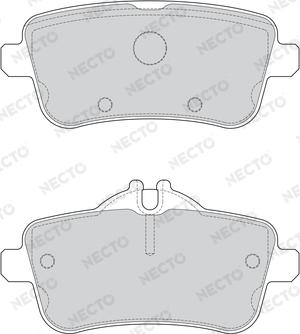 Necto FD7635A - Kit de plaquettes de frein, frein à disque cwaw.fr