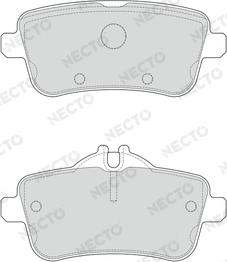 Necto FD7635A - Kit de plaquettes de frein, frein à disque cwaw.fr