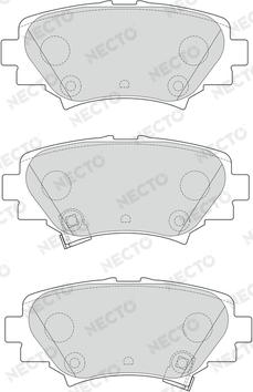 Necto FD7636A - Kit de plaquettes de frein, frein à disque cwaw.fr