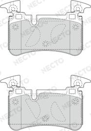 Necto FD7638A - Kit de plaquettes de frein, frein à disque cwaw.fr