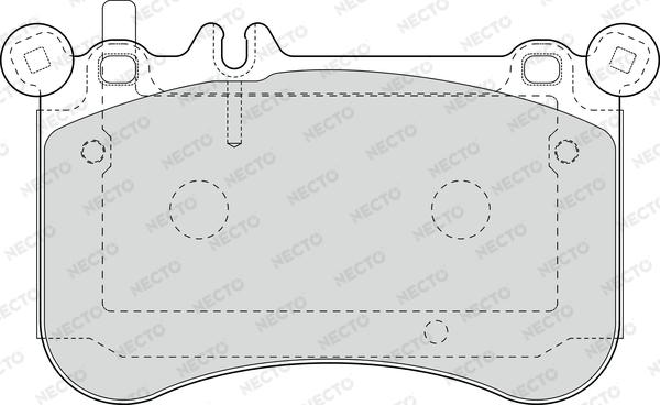 Necto FD7633A - Kit de plaquettes de frein, frein à disque cwaw.fr