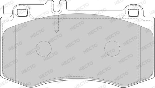 Necto FD7629A - Kit de plaquettes de frein, frein à disque cwaw.fr