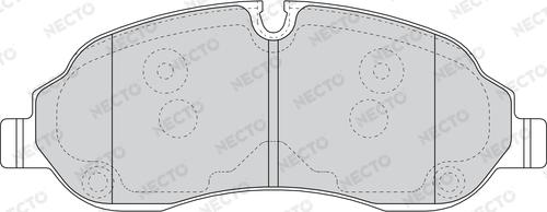 Necto FD7624V - Kit de plaquettes de frein, frein à disque cwaw.fr