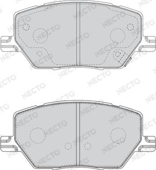 Necto FD7623A - Kit de plaquettes de frein, frein à disque cwaw.fr