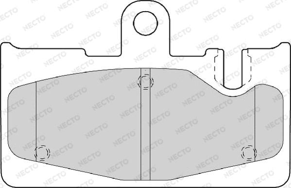 Necto FD7099A - Kit de plaquettes de frein, frein à disque cwaw.fr