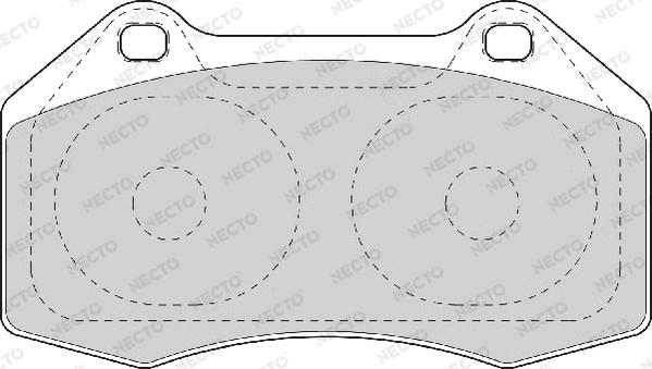 Necto FD7090A - Kit de plaquettes de frein, frein à disque cwaw.fr