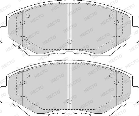 Necto FD7091A - Kit de plaquettes de frein, frein à disque cwaw.fr