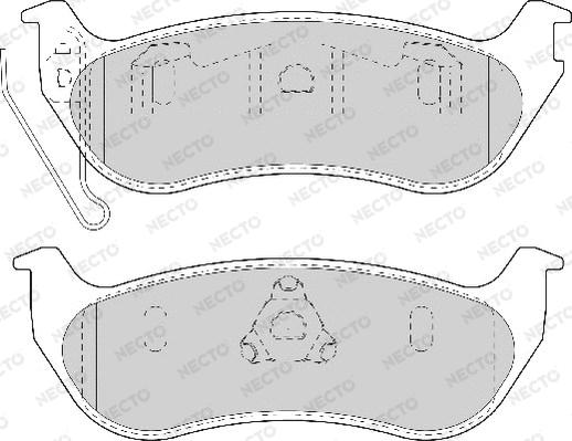 Necto FD7093A - Kit de plaquettes de frein, frein à disque cwaw.fr