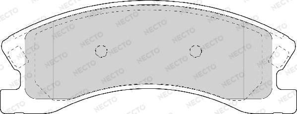 Necto FD7092A - Kit de plaquettes de frein, frein à disque cwaw.fr