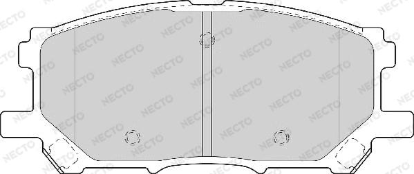 Necto FD7097A - Kit de plaquettes de frein, frein à disque cwaw.fr