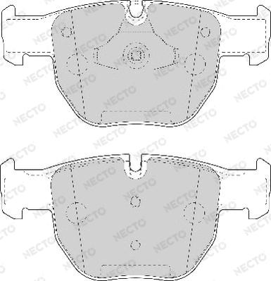 Necto FD7049A - Kit de plaquettes de frein, frein à disque cwaw.fr