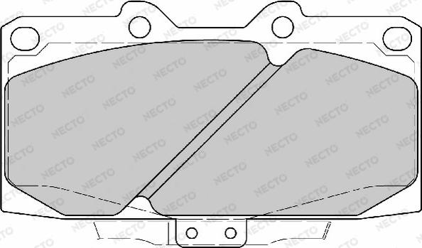 Necto FD7044A - Kit de plaquettes de frein, frein à disque cwaw.fr