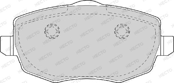 Necto FD7045A - Kit de plaquettes de frein, frein à disque cwaw.fr