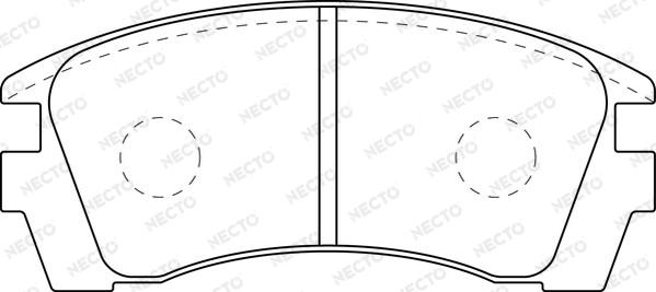 Necto FD7040A - Kit de plaquettes de frein, frein à disque cwaw.fr