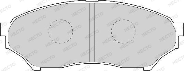 Necto FD7048A - Kit de plaquettes de frein, frein à disque cwaw.fr