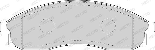 Necto FD7043A - Kit de plaquettes de frein, frein à disque cwaw.fr