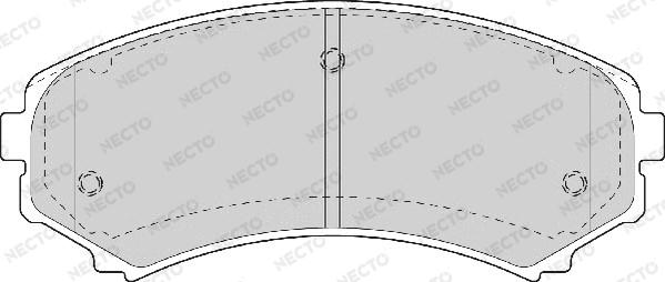 Necto FD7055A - Kit de plaquettes de frein, frein à disque cwaw.fr