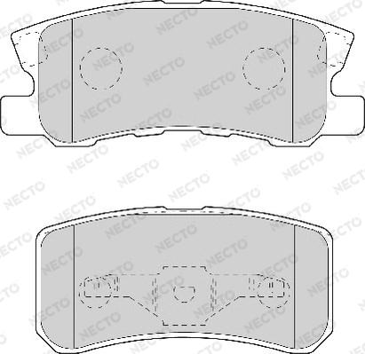 Necto FD7056A - Kit de plaquettes de frein, frein à disque cwaw.fr