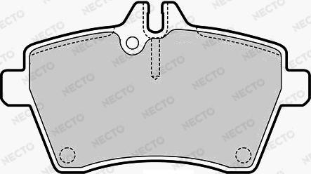 Necto FD7051A - Kit de plaquettes de frein, frein à disque cwaw.fr