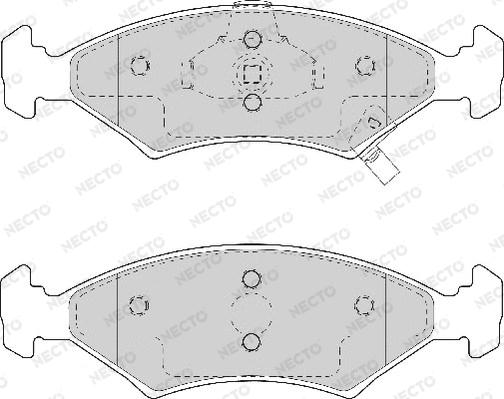 Necto FD7053A - Kit de plaquettes de frein, frein à disque cwaw.fr