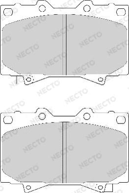 Necto FD7052A - Kit de plaquettes de frein, frein à disque cwaw.fr