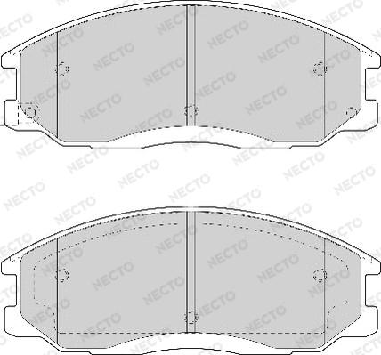 Necto FD7057A - Kit de plaquettes de frein, frein à disque cwaw.fr