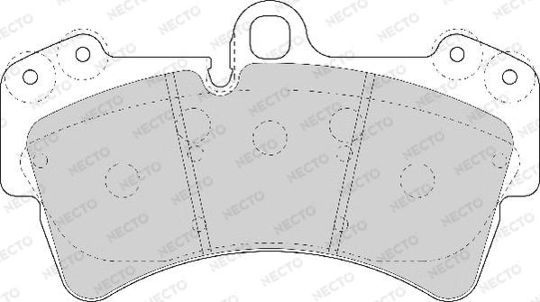 Necto FD7069A - Kit de plaquettes de frein, frein à disque cwaw.fr