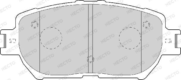 Necto FD7065A - Kit de plaquettes de frein, frein à disque cwaw.fr