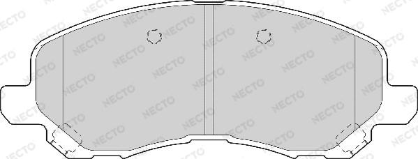 Necto FD7066A - Kit de plaquettes de frein, frein à disque cwaw.fr