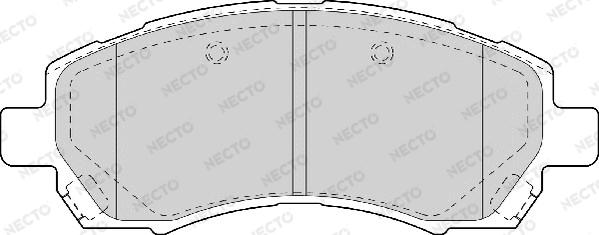 Necto FD7060A - Kit de plaquettes de frein, frein à disque cwaw.fr