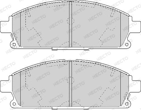 Necto FD7061A - Kit de plaquettes de frein, frein à disque cwaw.fr