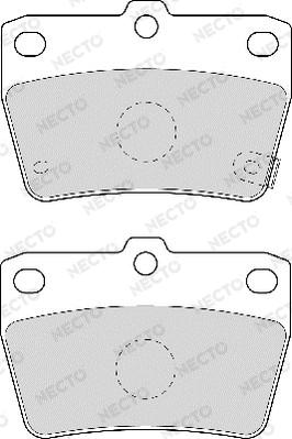 Necto FD7001A - Kit de plaquettes de frein, frein à disque cwaw.fr