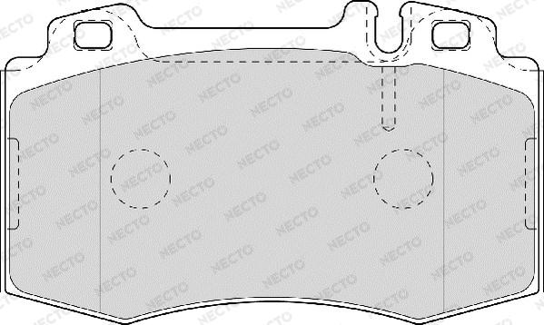 Necto FD7008A - Kit de plaquettes de frein, frein à disque cwaw.fr