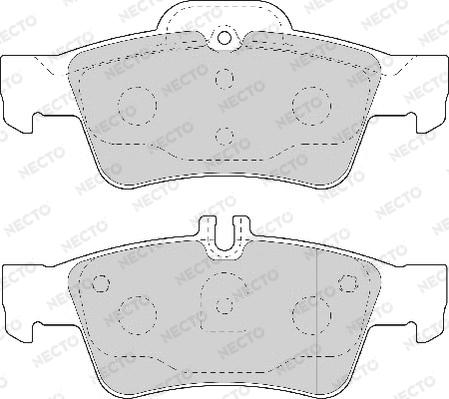 Necto FD7019A - Kit de plaquettes de frein, frein à disque cwaw.fr